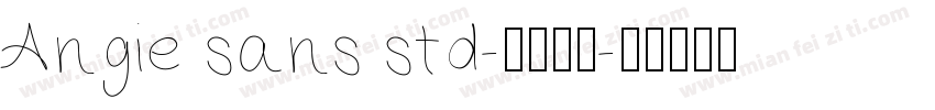 Angie sans std-普通西方字体转换